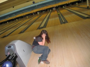 I bowled it from the floor.